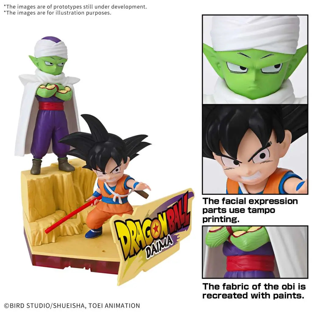 BANDAI - DRAGON BALL DAIMA SON GOKU & PICCOLO MK MODEL KIT 9 cm