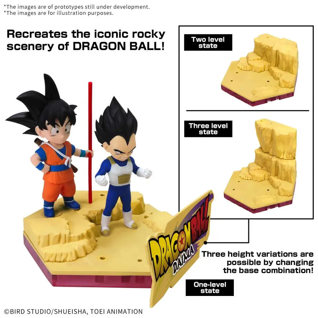 BANDAI - DRAGON BALL DAIMA SON GOKU & VEGETA MK MODEL KIT 9 cm