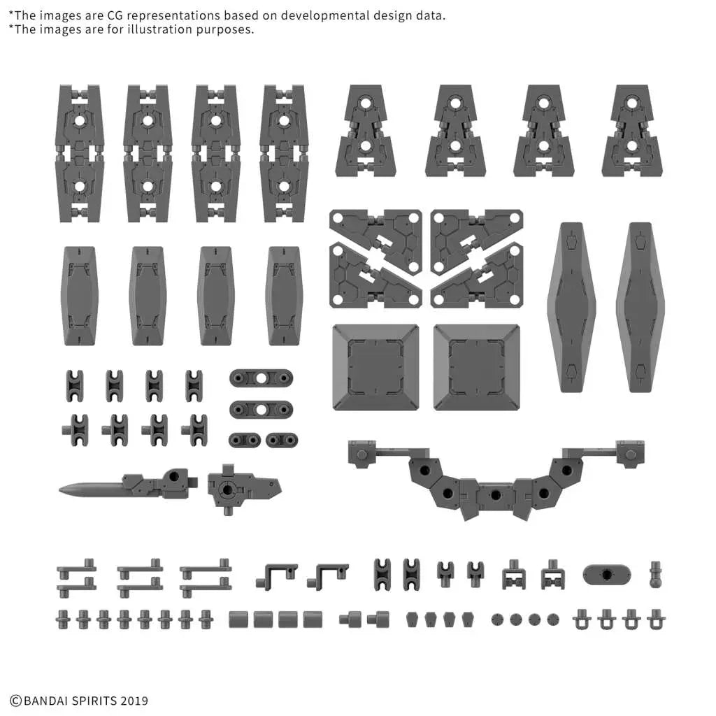 BANDAI 30MM OPT PARTS SET 19 MULTI SHIELD 1/144 MODEL KIT ND
