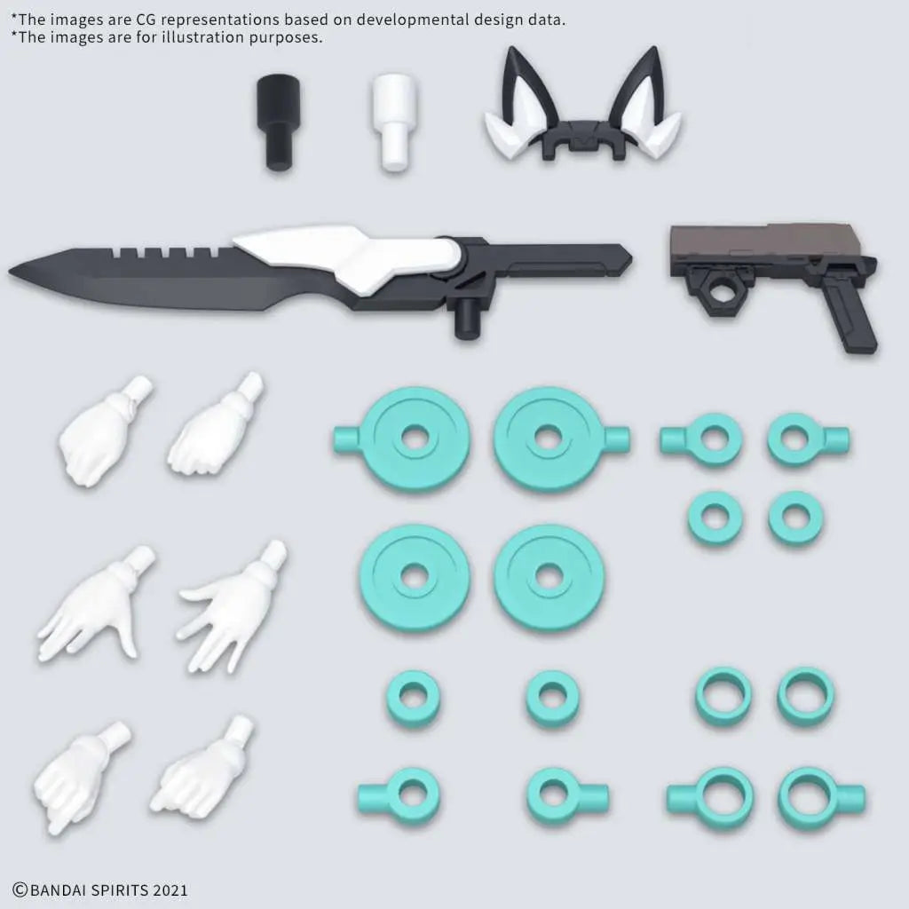 BANDAI 30MS SIS-H00 SESTIEH COLOR C MODEL KIT 12 cm