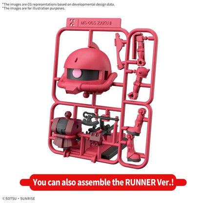 BANDAI CHARZAKU-KUN DX SET RUNNER RECREATION PARTS MODEL KIT 7.5 cm