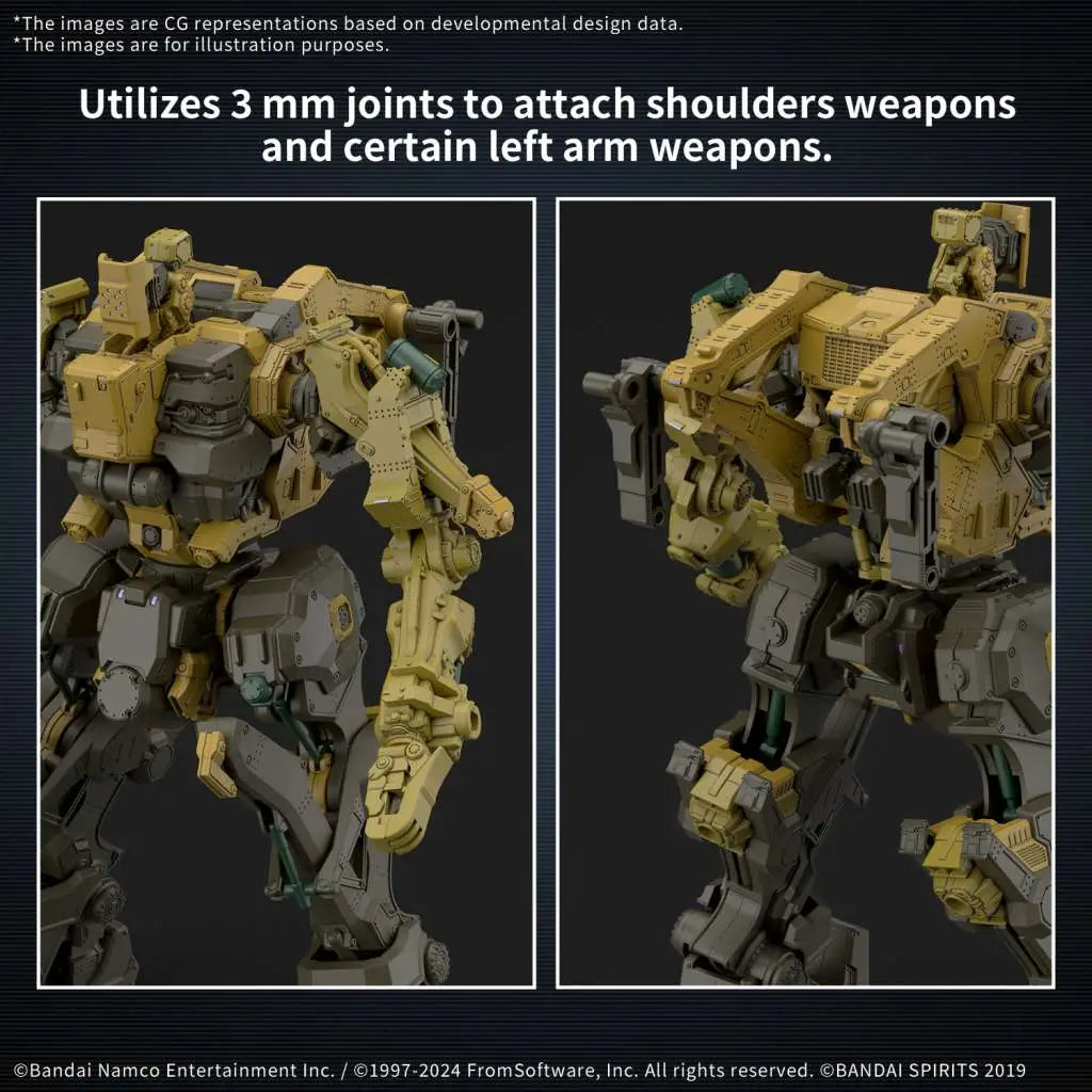 BANDAI 30MM ARMORED CORE VI RAD CC-3000 WRECKER MILK TOOTH MODEL KIT 13 cm