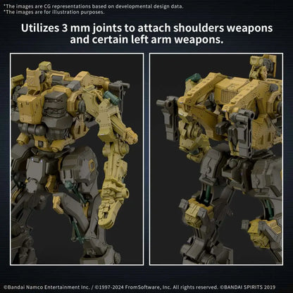 BANDAI 30MM ARMORED CORE VI RAD CC-3000 WRECKER MILK TOOTH MODEL KIT 13 cm