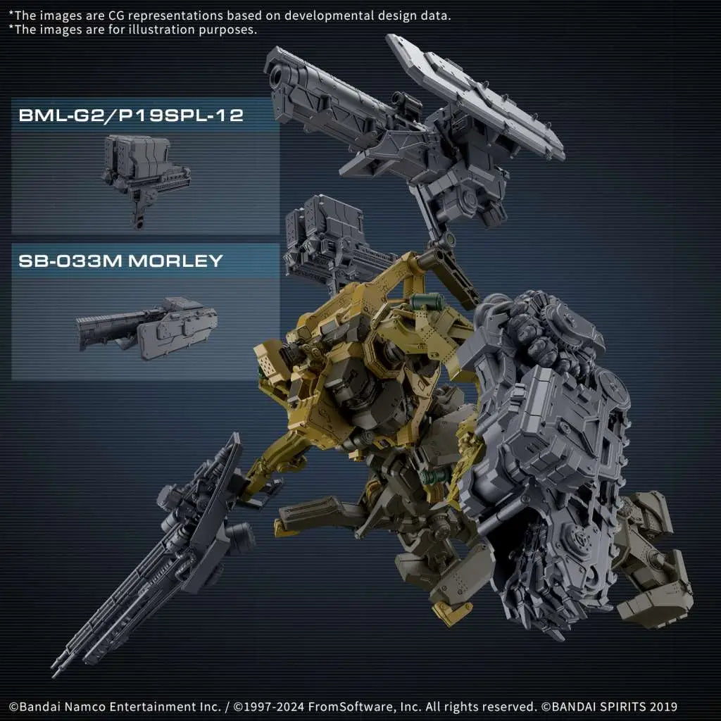 BANDAI 30MM ARMORED CORE VI RAD CC-3000 WRECKER MILK TOOTH MODEL KIT 13 cm