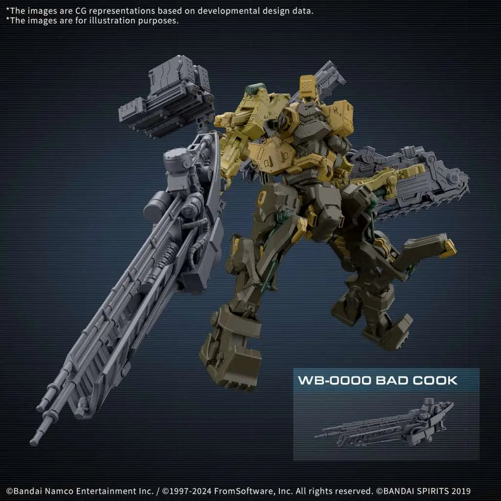BANDAI 30MM ARMORED CORE VI RAD CC-3000 WRECKER MILK TOOTH MODEL KIT 13 cm