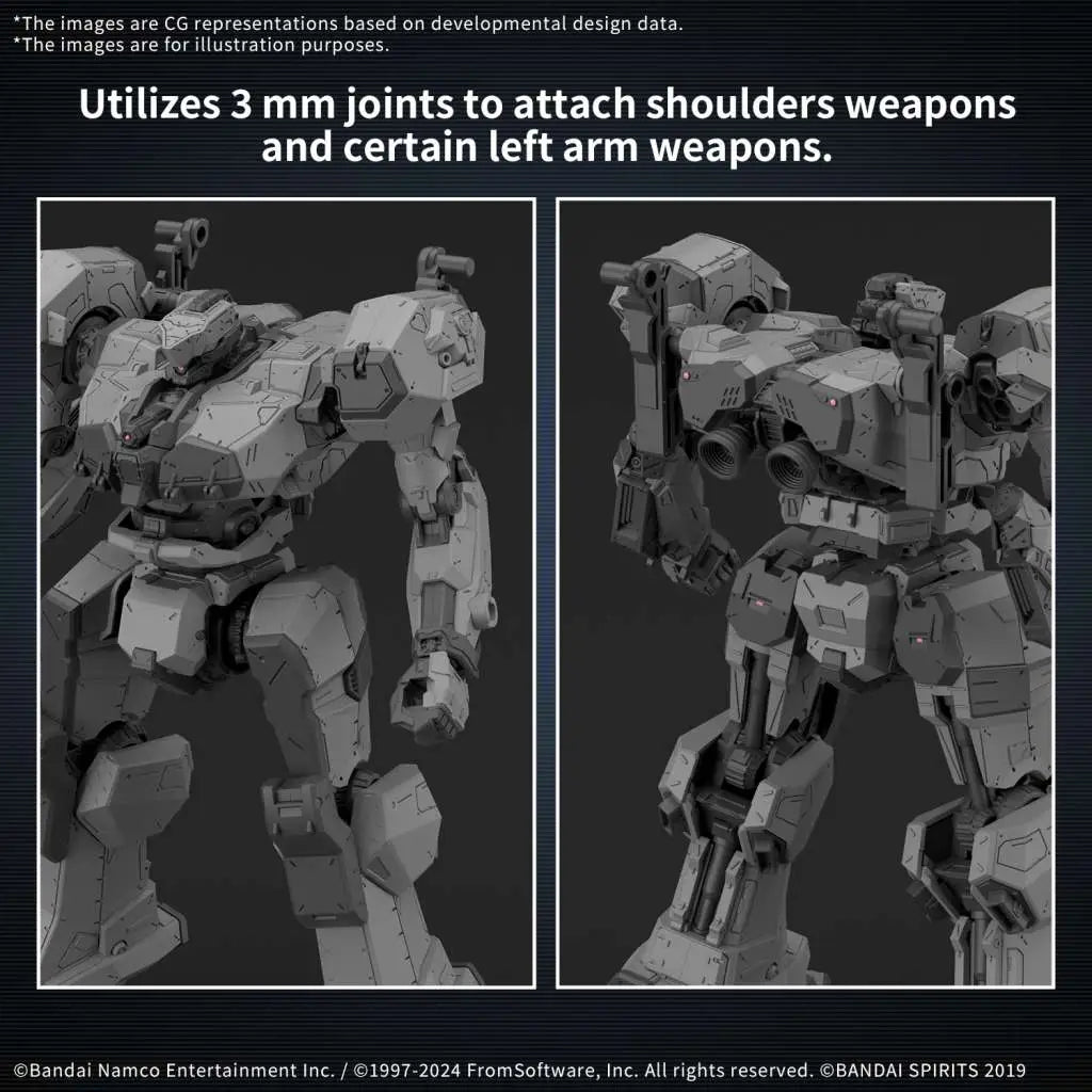 BANDAI 30MM ARMORED CORE VI BALAM IND BD-011 MELANDER MODEL KIT 13 cm