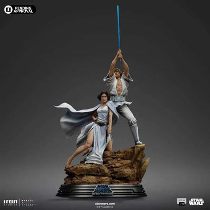 STAR WARS LUKE AND LEIA DLX 1/10 STATUE
