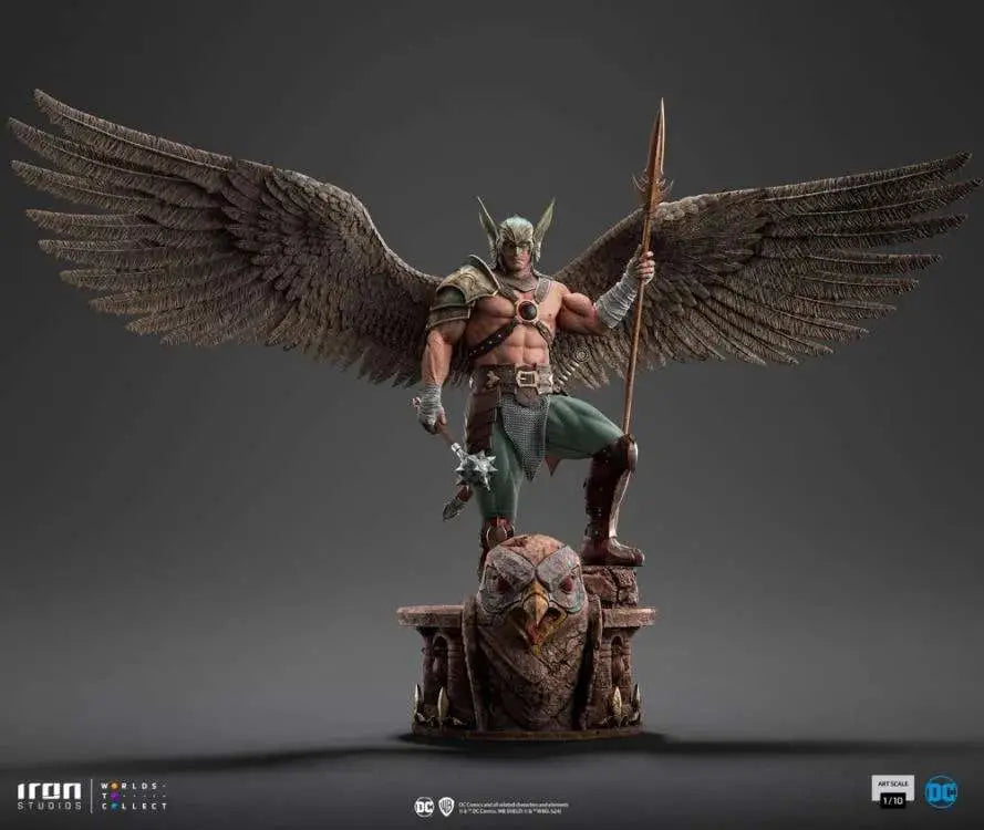 IRON STUDIOS HAWKMAN 10TH ANNIVERSARY 1/10 STATUA 28 cm