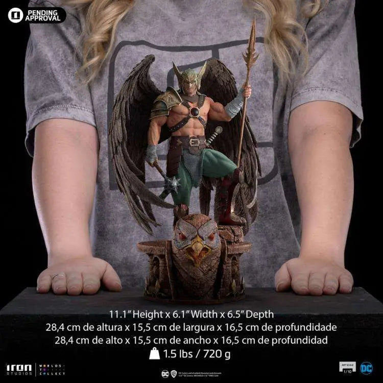 IRON STUDIOS HAWKMAN 10TH ANNIVERSARY 1/10 STATUA 28 cm
