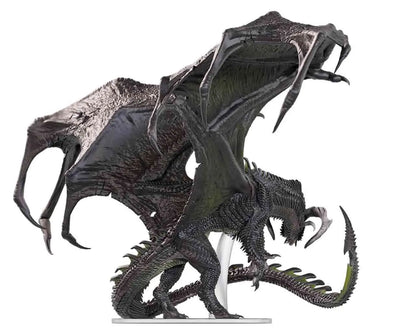 WIZKIDS DUNGEONS & DRAGONS - ICONS REALMS - ADULT BLACK DRAGON CORRUPTOR MINI FIGURA