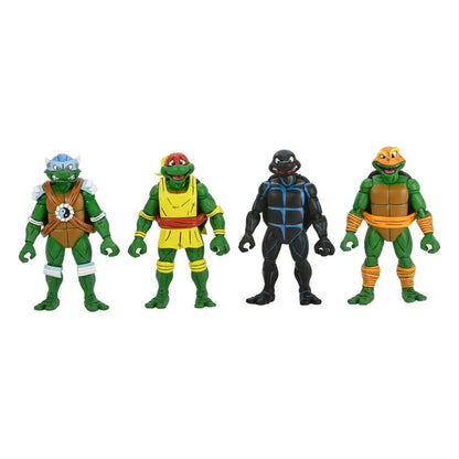 NECA - TEENAGE MUTANT NINJA TURTLES TMNT ARCHIE COMICS STUMP WRESTLING TURTLES AF 4-PK ACTION FIGURE 17 cm
