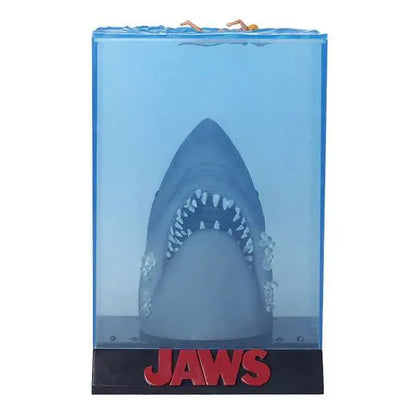 JAWS 3D MOVIE POSTER 50TH ANNIVERSARY LIGHT UP FIGURE