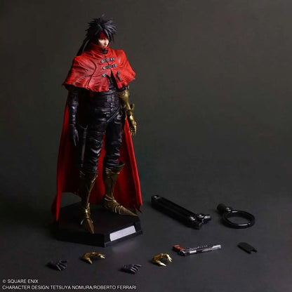 SQUARE ENIX FINAL FANTASY 7 REBIRTH VINVENT VALENTINE PLAY ARTS SHIN AF ACTION FIGURE 28 cm