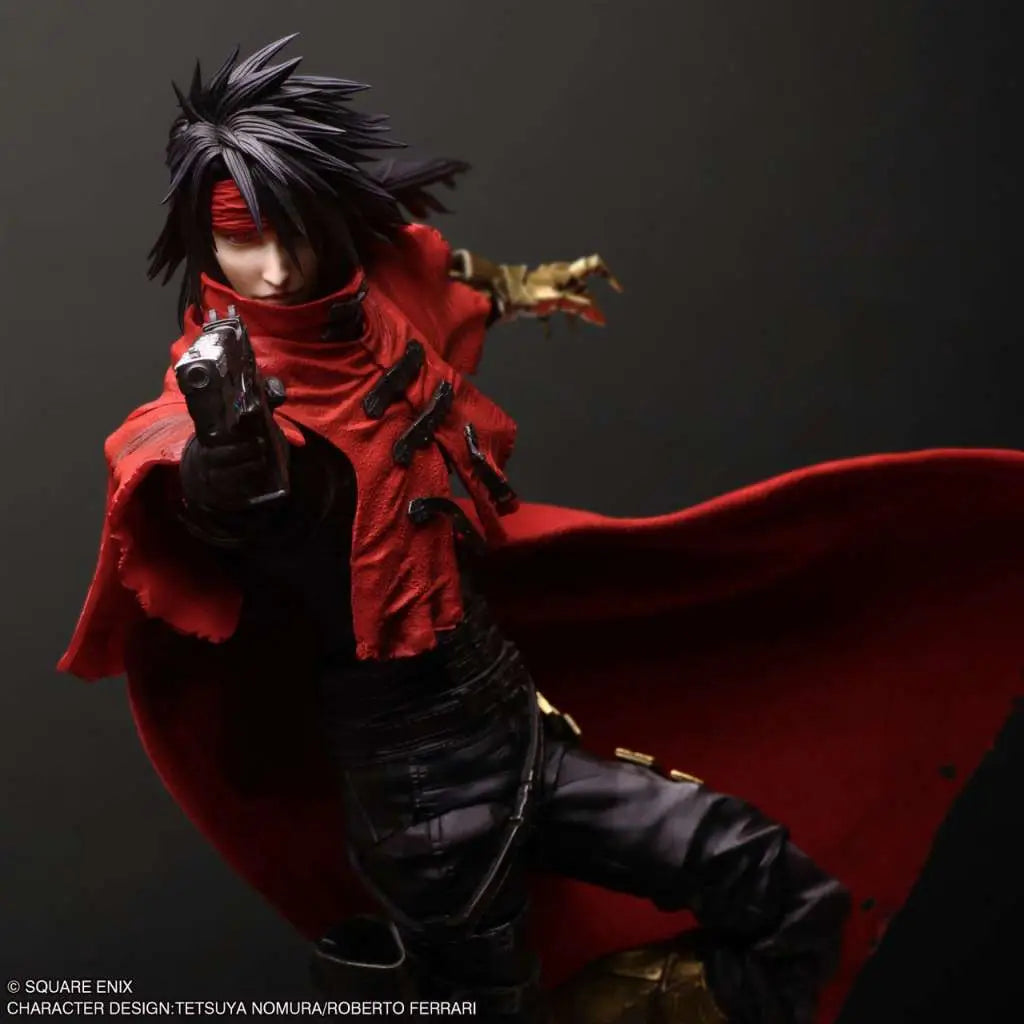 SQUARE ENIX FINAL FANTASY 7 REBIRTH VINVENT VALENTINE PLAY ARTS SHIN AF ACTION FIGURE 28 cm