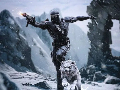 IRON STUDIOS GI JOE SNAKE EYES 1/10 STATUA 23 cm