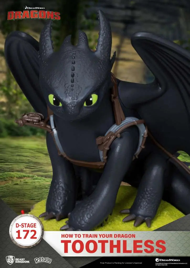 BEAST KINGDOM HOW TRAIN YOUR DRAGON TOOTHLESS D-STAGE STATUA 14.6 cm