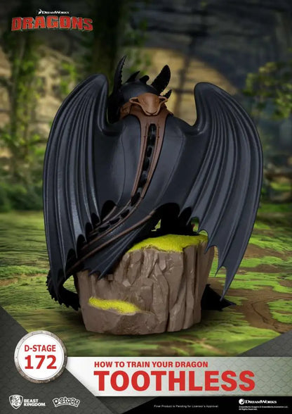 BEAST KINGDOM HOW TRAIN YOUR DRAGON TOOTHLESS D-STAGE STATUA 14.6 cm