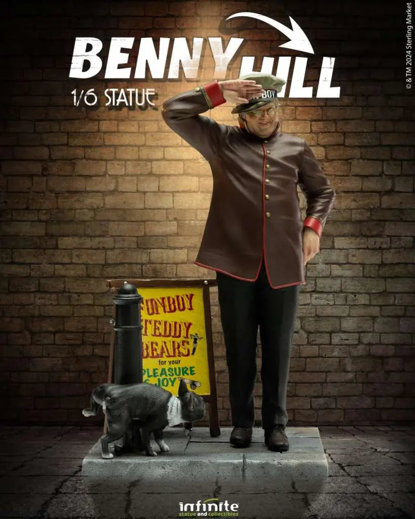 INFINITE STATUE BENNY HILL 1/6 STATUA 18 cm