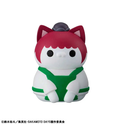 MEGAHOUSE SAKAMOTO MEGA CAT PROJECT CATS CHEERFUL SAKAMOTO STORE DISPLAY (8) MINI FIGURA 3 cm