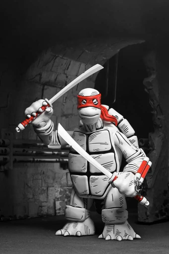 NECA - TEENAGE MUTANT NINJA TURTLES TEENAGE MUTANT NINJA TURTLES MIRAGE B&W FIRST TURTLES 2PACK AF ACTION FIGURE 17 cm