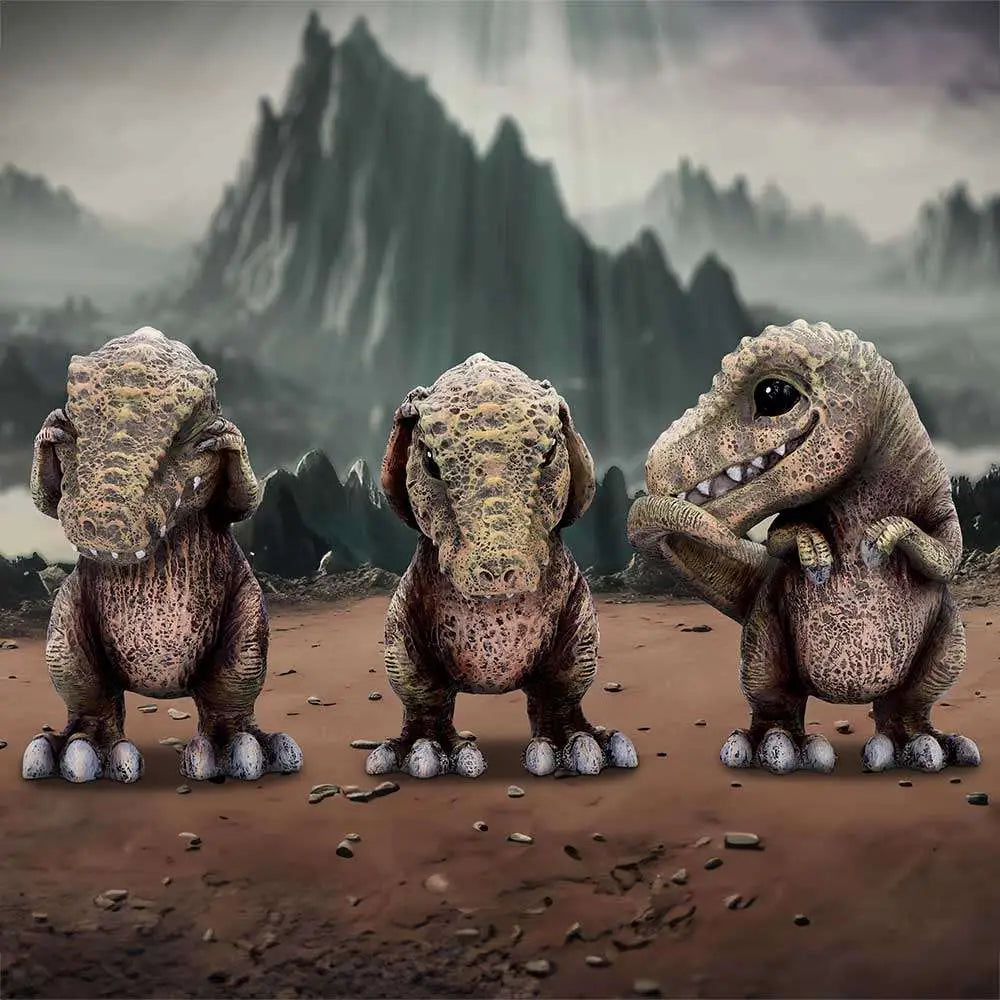 NEMESIS NOW THREE WISE TYRANNOSAURUS REX MINI FIGURA 3 cm