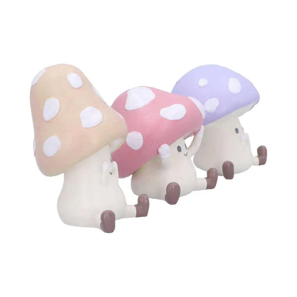 NEMESIS NOW THREE WISE TOADSTOOLS MINI FIGURA 8.5 cm
