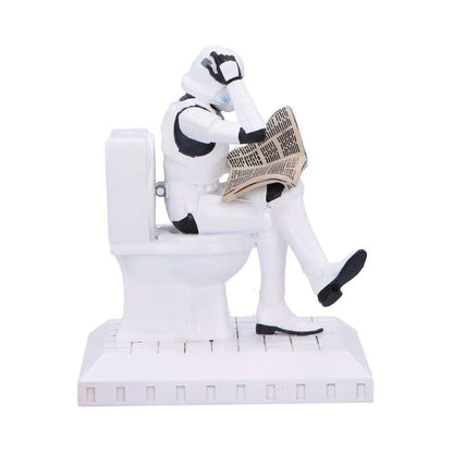 NEMESIS NOW ORIGINAL STORMTOOPER POOPER TROOPER TOILET FIGURINE STATUA 14 cm