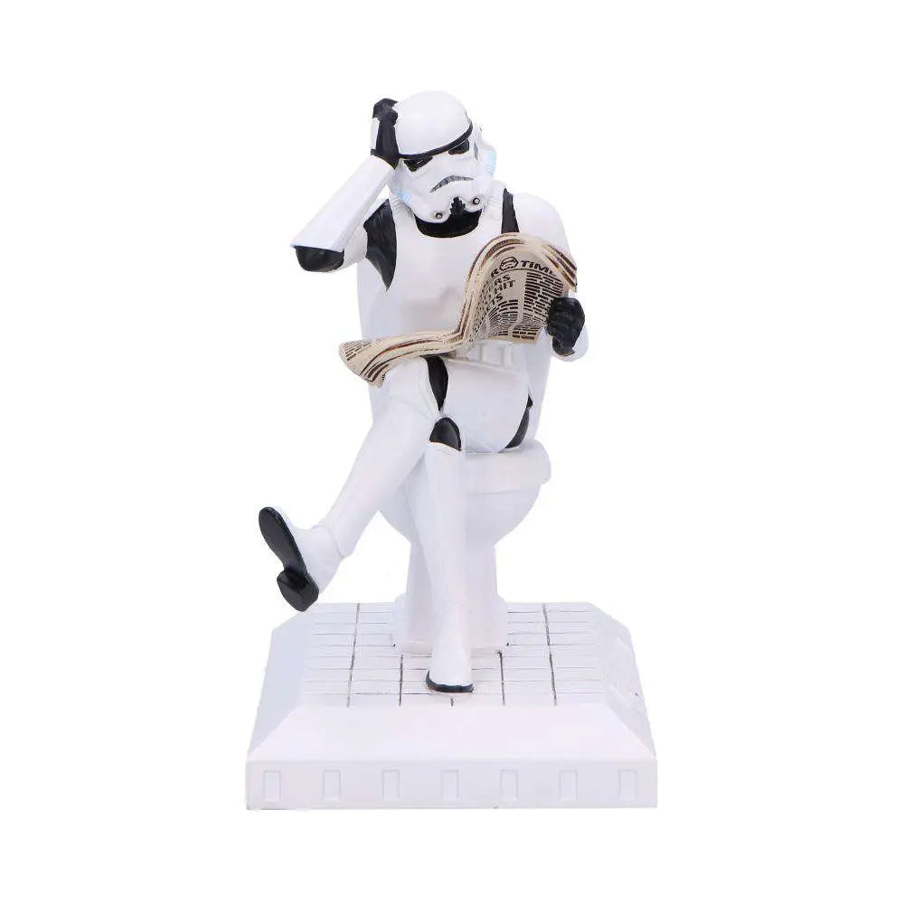 NEMESIS NOW ORIGINAL STORMTOOPER POOPER TROOPER TOILET FIGURINE STATUA 14 cm