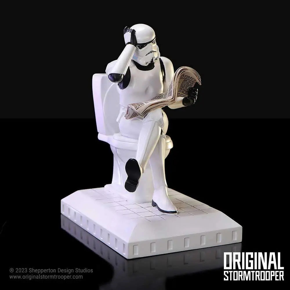 NEMESIS NOW ORIGINAL STORMTOOPER POOPER TROOPER TOILET FIGURINE STATUA 14 cm
