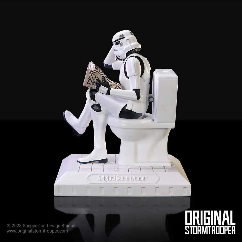 NEMESIS NOW ORIGINAL STORMTOOPER POOPER TROOPER TOILET FIGURINE STATUA 14 cm