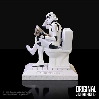NEMESIS NOW ORIGINAL STORMTOOPER POOPER TROOPER TOILET FIGURINE STATUA 14 cm