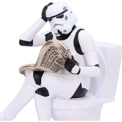 NEMESIS NOW ORIGINAL STORMTOOPER POOPER TROOPER TOILET FIGURINE STATUA 14 cm