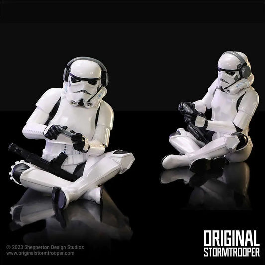 NEMESIS NOW ORIGINAL STORMTROOPER WHAT CATCH FISHING FIGURINE FIGURA 16 cm