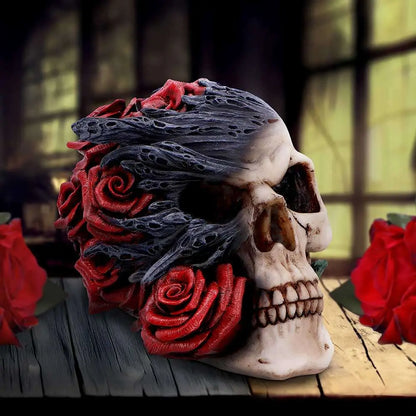 NEMESIS NOW SKULL SOUL ROSE HEADKNOCKER 13 cm
