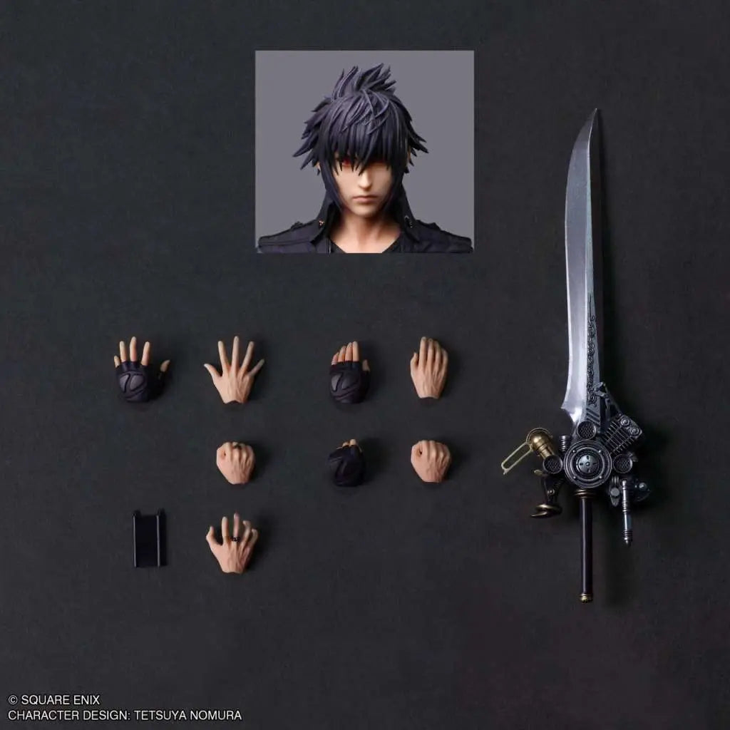 SQUARE ENIX FINAL FANTASY 15 NOCTIS LUCIUS CAELUM PLAY ARTS SHIN AF ACTION FIGURE 26 cm