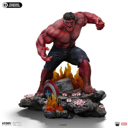 IRON STUDIOS CAPTAIN AMERICA BRAVE NEW WORLD RED HULK 1/10 STATUA 23.5 cm