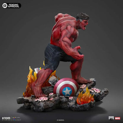 IRON STUDIOS CAPTAIN AMERICA BRAVE NEW WORLD RED HULK 1/10 STATUA 23.5 cm