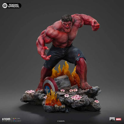 IRON STUDIOS CAPTAIN AMERICA BRAVE NEW WORLD RED HULK 1/10 STATUA 23.5 cm