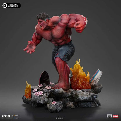 IRON STUDIOS CAPTAIN AMERICA BRAVE NEW WORLD RED HULK 1/10 STATUA 23.5 cm