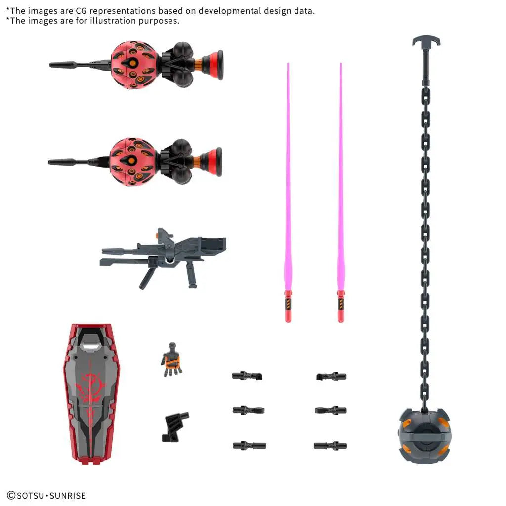 BANDAI - GUNDAM HG RED 1/144 MODEL KIT 13 cm