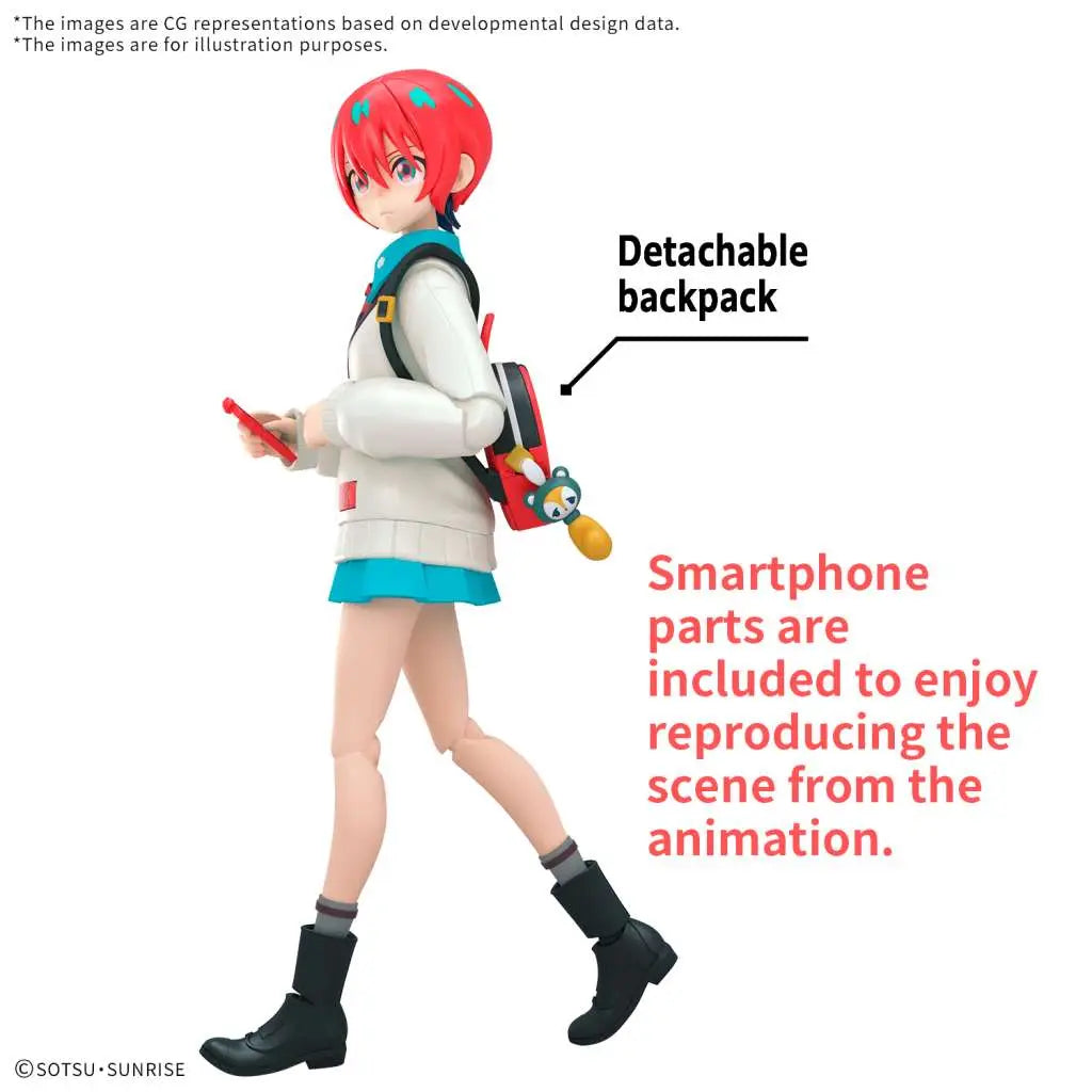 BANDAI RISE AMATE YUZURIHA MACHU MODEL KIT 13 cm