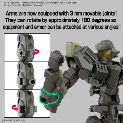 BANDAI 30MM EEXM-40 IGLIGHT 01 1/144 MODEL KIT 13 cm