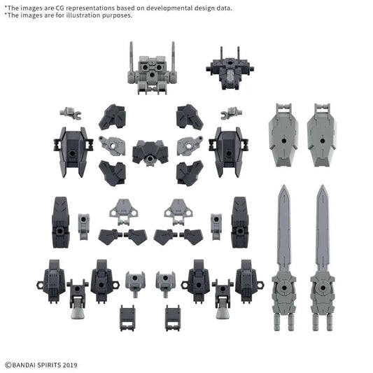 BANDAI 30MM OPTION PARTS SET 20 FULL ARMOR UNIT 1 1/144 MODEL KIT N.A.