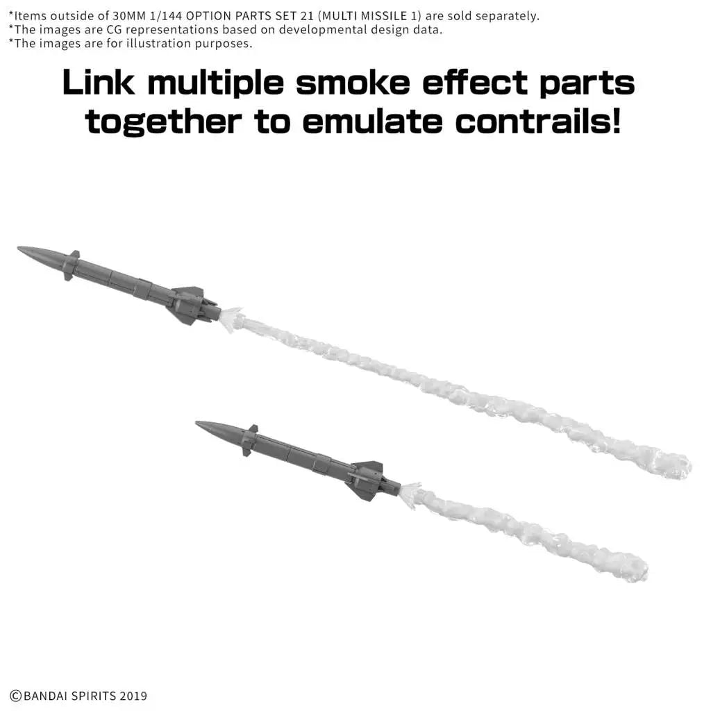 BANDAI 30MM OPTION PARTS SET 21 MULTI MISSILE 1 1/144 MODEL KIT N.A.