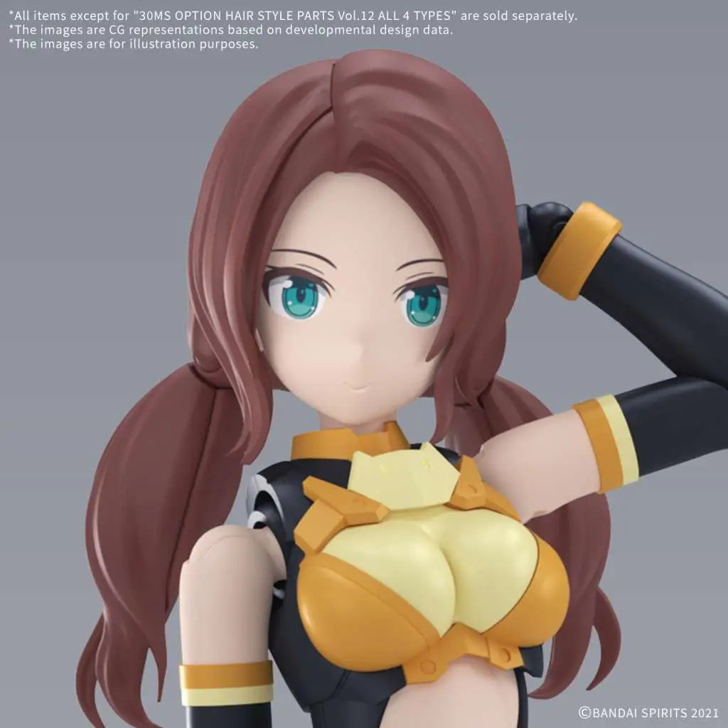 BANDAI 30MS OPTION HAIR STYLE PARTS VOL 12 ALL 4 TYPES MODEL KIT N.A.