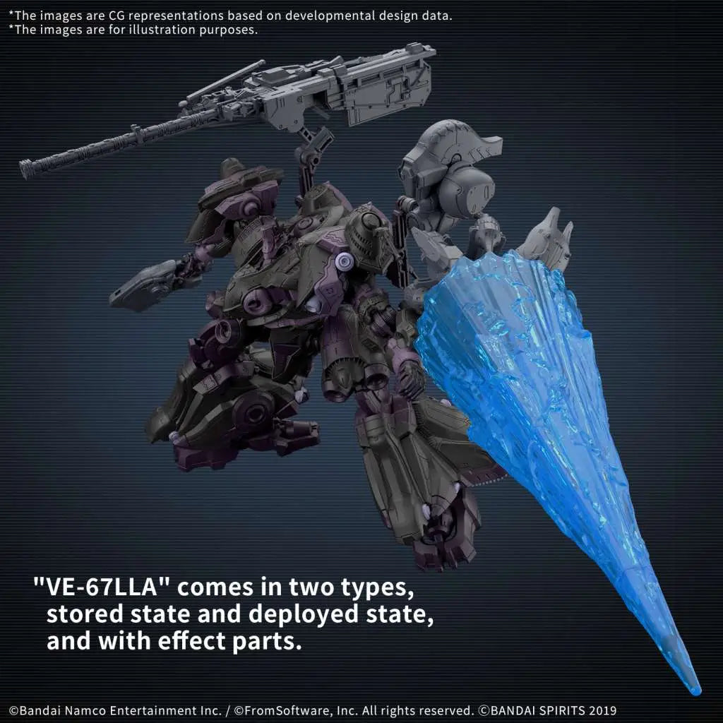 BANDAI 30MM ARMORED CORE VI FIRES RUBICON ARQUEBUS ADD VE-40A OPEN FAITH MODEL KIT 16 cm