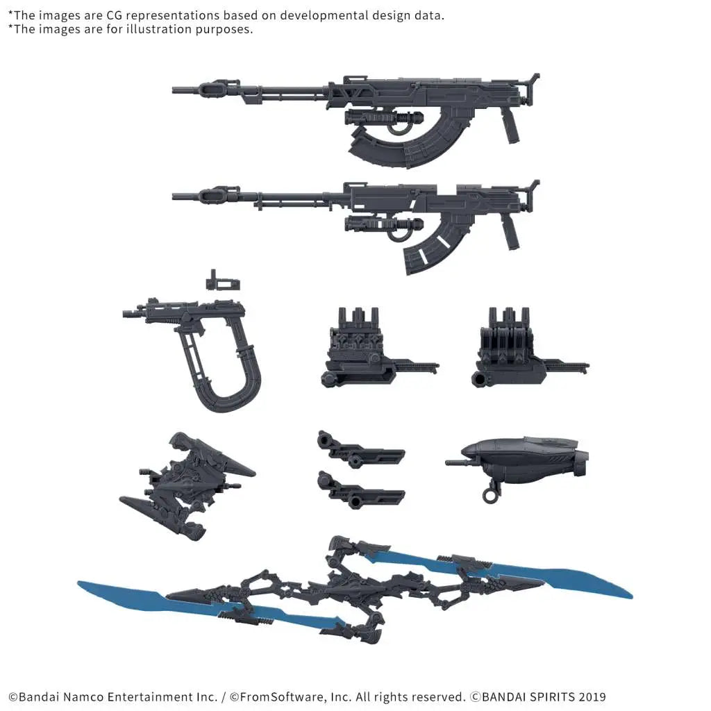 BANDAI 30MM OPTION PARTS SET ARMORED CORE VI FIRES RUBICON WEAPON SET 06 MODEL KIT N.A.