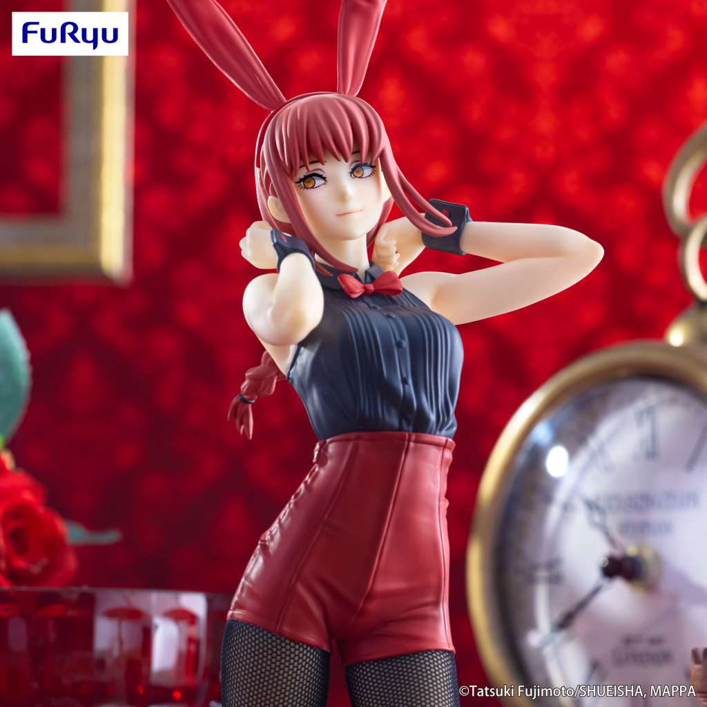 FURYU MAKIMA CHAINSAW MAN BICUTE BUNNIES RED COLOR VER. STATUA 30 CM