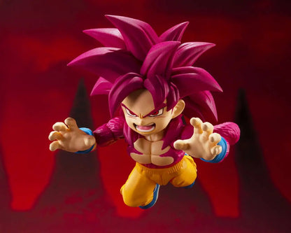 BANDAI SON GOKU DRAGON BALL DAIMA S.H. FIGUARTS MINI SUPER SAIYAN 4 ACTION FIGURE 8 CM
