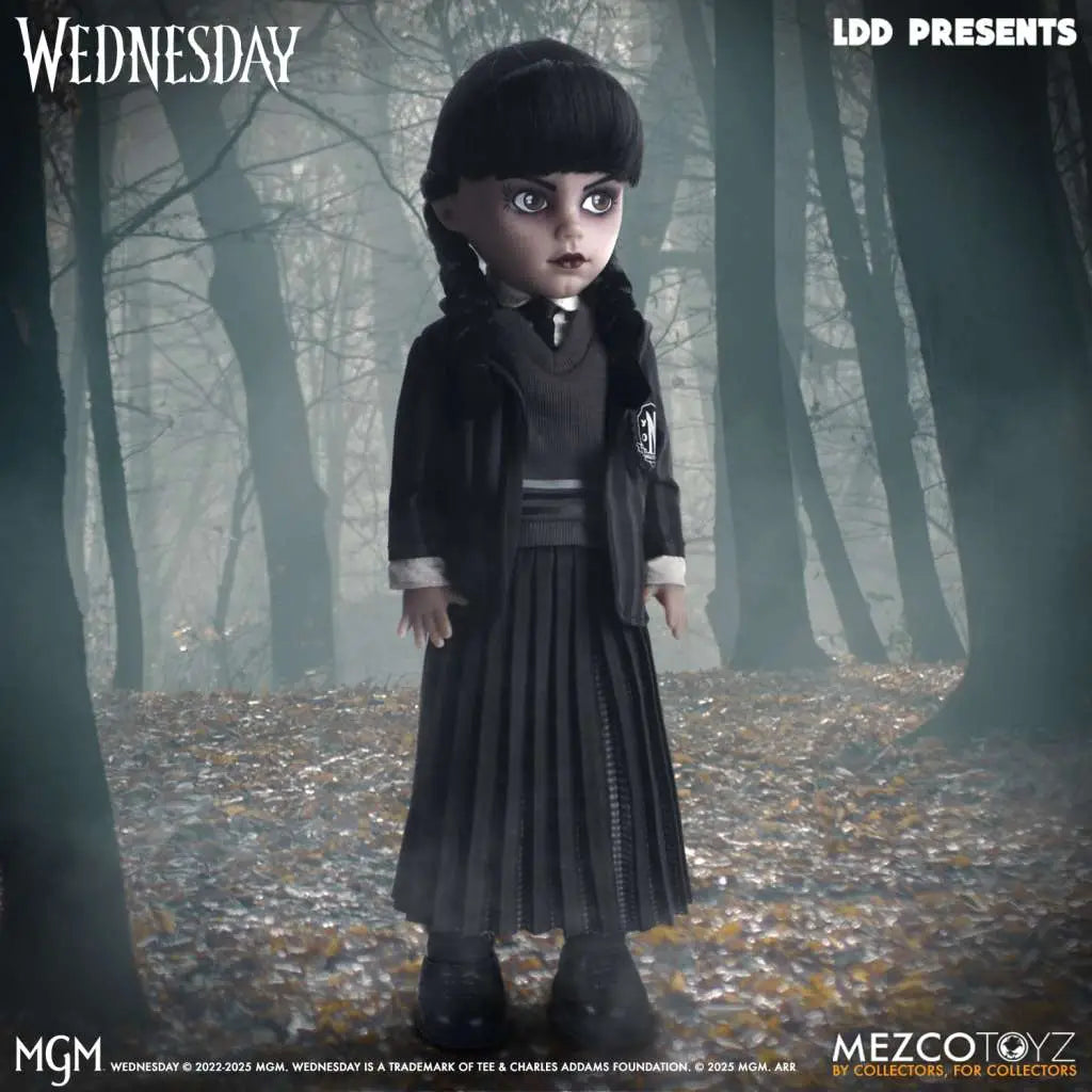MEZCO TOYS LDD PRESENTS WEDNESDAY NEVERMORE ACADEMY UNIFORM AF ACTION FIGURE 25 cm